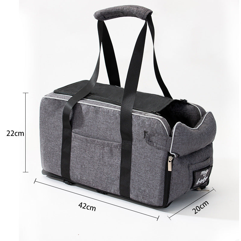 Pet Car Seat Carrier – Comfortable Travel for Small Pets