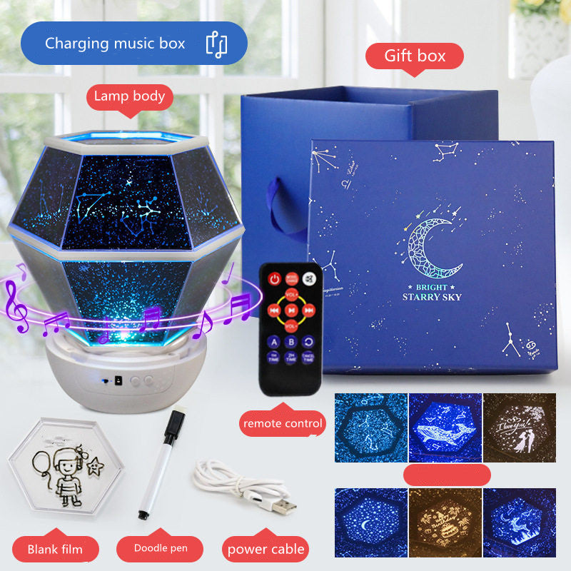 Magical Starry Sky Night Light Projector for Kids' Rooms