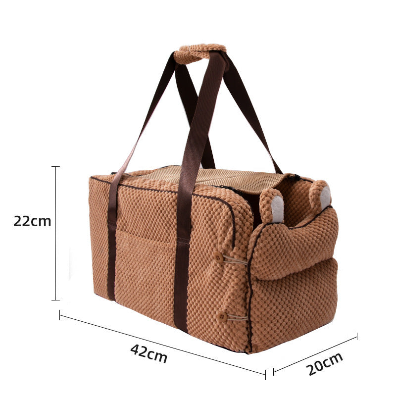Pet Car Seat Carrier – Comfortable Travel for Small Pets