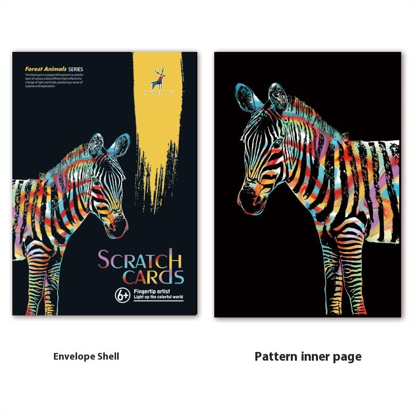 Creative City Night Scene Scratch Painting