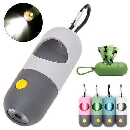 Nighttime Walks Made Easy with LED Pet Waste Bag Holder